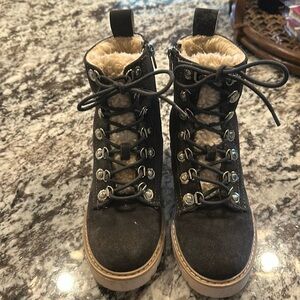 Dolce Vita charcoal grey suede boots